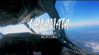 Cockpit View Boeing 737800 Landing  Kalamata Greece  LGKLKLX [upl. by Sapphira]