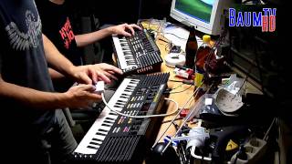 2 Circuit bent Yamaha PSS 290 jamming together at BaumLABS [upl. by Uah704]