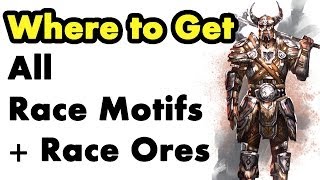 Elder Scrolls Online Where to Get Racial Motifs Learn Crafting Styles Guide [upl. by Ittap]