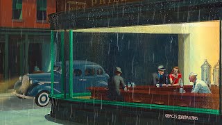 Oldies playing in a coffee shop and its raining calming rain sounds no thunders 11 HOURS ASMR v5 [upl. by Llerdnam967]