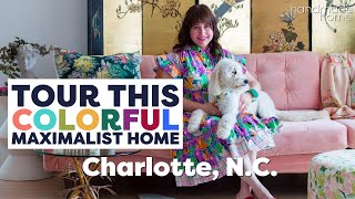 Tour This Colorful Maximalist Home in Charlotte North Carolina  Handmade Home [upl. by Akemet]