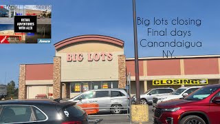 Big lots closing final days in Canandaigua NY [upl. by Anekahs231]