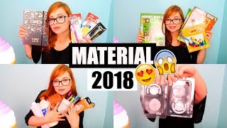 MEU MATERIAL ESCOLAR 2018  VOLTA ÀS AULAS [upl. by Jaymee]