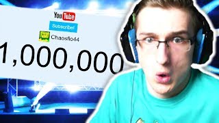 1000000 ABONNENTEN LIVE REAKTION [upl. by Samford839]