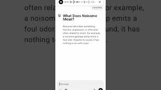 What Does Noisome Mean [upl. by Gun948]