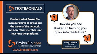 BrokerBin Testimonial  Alta Technologies  Future Growth [upl. by Harbour890]