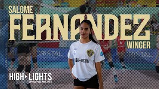 Salome Fernandez  Winger  Best Volleyball Highlights 2023 [upl. by Elgna]