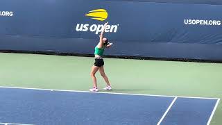 Aryna Sabalenka Serving Practice 2024 US Open [upl. by Noiro581]