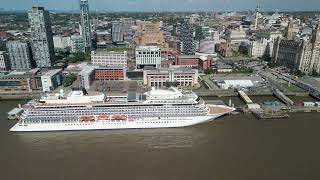 Viking Saturn Cruise Ship berthed at Liverpool Cruise Terminal July 2024 [upl. by Briney911]