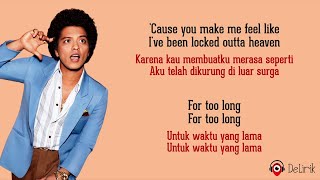 Locked Out of Heaven  Bruno Mars Lirik Lagu Terjemahan [upl. by Kuehn]