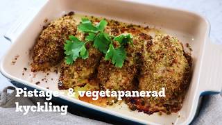 Pistage amp vegetapanerad kyckling i samarbete med Plivit trade [upl. by Tnahs922]