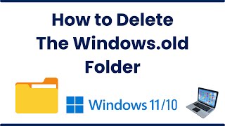 how to Delete the Windows old Folder in Windows 1011 [upl. by Ainoek]