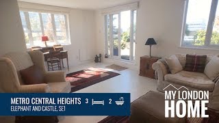 Metro Central Heights Elephant and Castle SE1  3 Bedroom Apartment For Sale [upl. by Risa679]