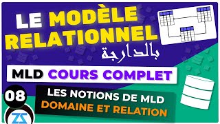 Modèle Relationnel de Données en Darija 08  Définitions et concepts de bases domaine et relation [upl. by Ennovart]