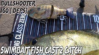 BULLSHOOTER 160 Deps Bluegill swimbait eaters Cast to CatchSan Diego Southern California [upl. by Eward]