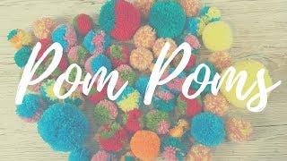 How to make Pom Poms with a Fork [upl. by Sirej]