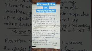 microevolution and macroevolution bscevolution biology zoology shortsfeed shorts viral [upl. by Nnaesor]