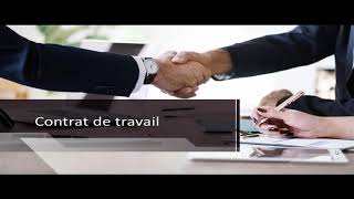 CONTRAT DE TRAVAIL [upl. by Anehsat]