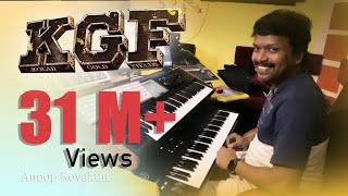 KGF Theme Music Anoop Kovalam  Live Programming KGF Yash [upl. by Morentz]