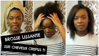 BROSSE LISSANTE DEMELISS SUR CHEVEUX CREPUS   Mounialicious [upl. by Ailhat]