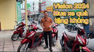 Honda Vision 2024 Vision 2024 quà tặng hấp dẫn  Nam hihi [upl. by Elahcim]