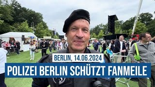 14062024 Berlin Polizei schützt Euro2024 damit alle Fans friedlich feiern können Karsten Bonack [upl. by Eiten876]