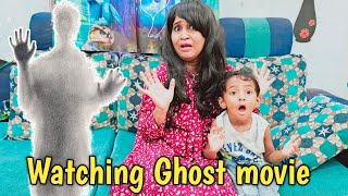 Watching Ghost movie 👻  comedy video  funny video  Prabhu sarala lifestyle [upl. by Elylrac]