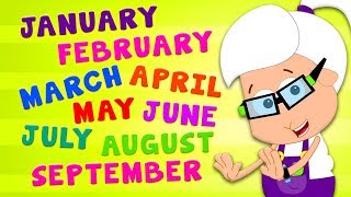 Months Of The Year Song  Nursery Rhymes and Kids Songs For Children [upl. by Erkan262]