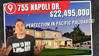 Living in Pacific Palisades  Home For Sale  755 Napoli Dr  22495000 [upl. by Alimaj708]