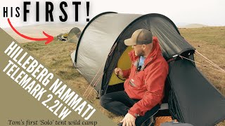 Wild Camping in the Hilleberg Nammatj amp Nordisk Telemark 22LW  Toms First Solo Night  WINDY [upl. by Neirrad]