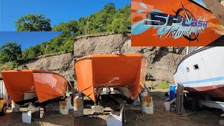 Blessing of the biggest power boat built in this era in Bequia SVG [upl. by Modie]