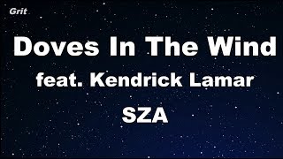 Doves In The Wind ft Kendrick Lamar  SZA Karaoke 【No Guide Melody】 Instrumental [upl. by Kalina]