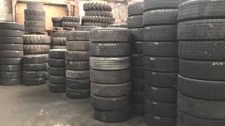 Used truck tires for export [upl. by Yenhoj107]