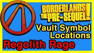 Regolith Range Vault Symbol Locations  Borderlands Pre Sequel  WikiGameGuides [upl. by Lanahtan]