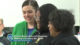 Winton Woods Board of Education Meeting of January 22 2024 [upl. by Ardnued]