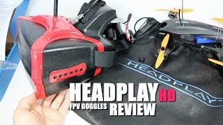 HEADPLAY HD FPV Goggles Review  UnBox Inspection amp Setup [upl. by Namijneb328]