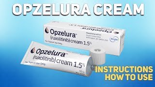 Opzelura cream Ruxolitinib how to use How and when to take it Who cant take Ruxolitinib [upl. by Alodee819]