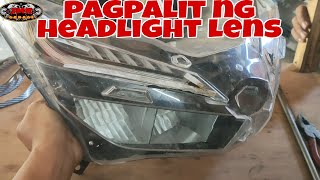 nabasag na lens honda click 125  para di mapabili ng bago replace lens [upl. by Herminia]