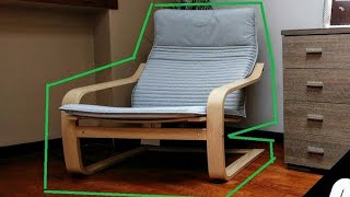 POANG IKEA Montare Poltrona HOW TO mount armchair [upl. by Jobie819]