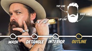 How to Trim Your Beard at Home 4 Step Tutorial  GQ [upl. by Loferski192]