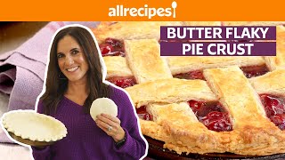 How to Make Butter Flaky Pie Crust  Get Cookin  Allrecipes [upl. by Yesoj411]