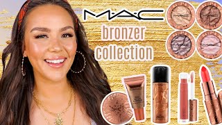 MAC BRONZER COLLECTION  swatches  review [upl. by Nitniuq]