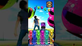 Equal dame tu cosita 6 different colour alian dance vs 3 Pacman amp train driver tom vfx shorts [upl. by Sacttler]