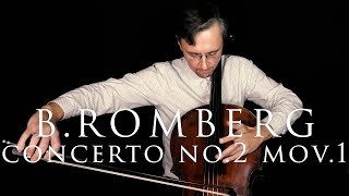 B Romberg Cello Concerto No 2 in D Major First Movement  Practice with Cello Teacher [upl. by Payson]