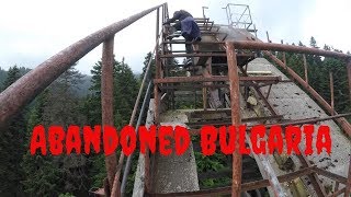 Abandoned Bulgaria  Exploring the Abandoned Ski Jump Hill in Borovets  4K [upl. by Auria]