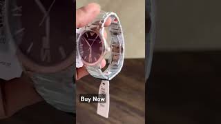 Armani silver watches for Men watches trending shortsfeed viralvideo armani ytshortsindia LOW [upl. by Ydasahc]