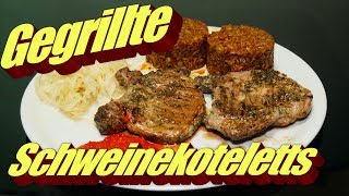 Gegrillte Schweinekoteletts auf dem Kontaktgrill BBQ [upl. by Reddy875]