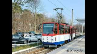 Straßenbahn Strausberg  Strausberger Eisenbahn  Sound vom Tatra T6C5 [upl. by Terr304]