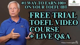 TOEFL Course FREE 3 Day Trial Short [upl. by Nirred]