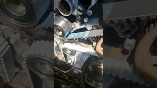 175k f150 diesel Dayco timing belt kit installed in a ford mechanic [upl. by Milon159]